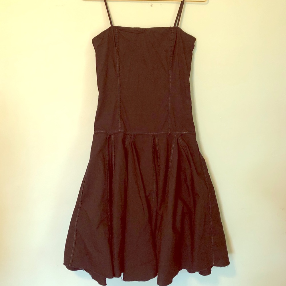 Ben Sherman dress raw exposed hem silver stitching